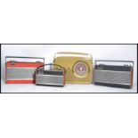 A collection of 3 vintage portable transistor radio's by Roberts to include various model no's