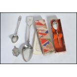 A collection of silver hallmarked items to include a Victorian dessert spoon London 1848 by Samuel