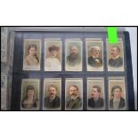 Cigarette cards; four albums of vintage cigarette cards, all appearing to be full / complete sets.