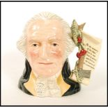A Royal Doulton character jug 'George Washington', from the Presidential Series, modelled by Stanley