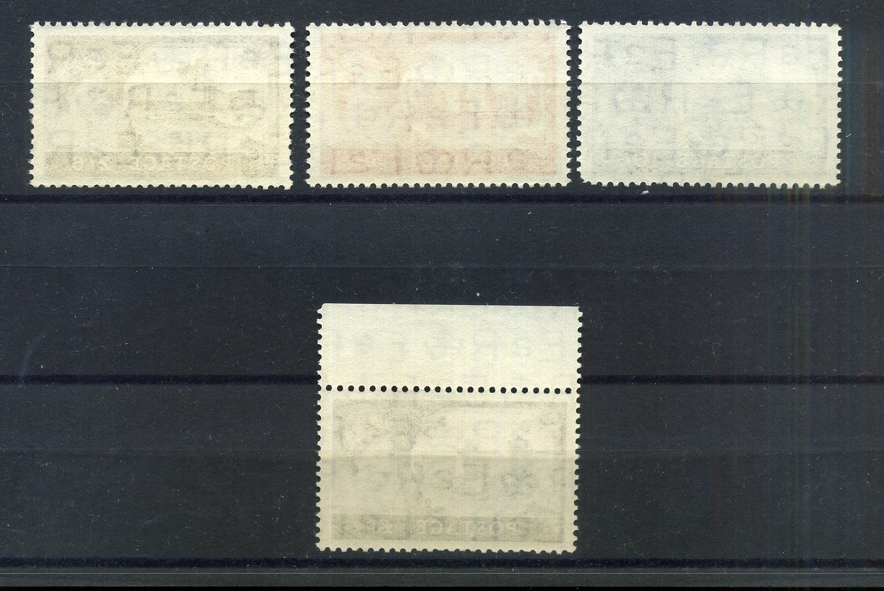 GB STAMPS 1958 1st De La Rue Castle High values (4v). Unmounted mint set of this scarce issue.( - Image 2 of 2