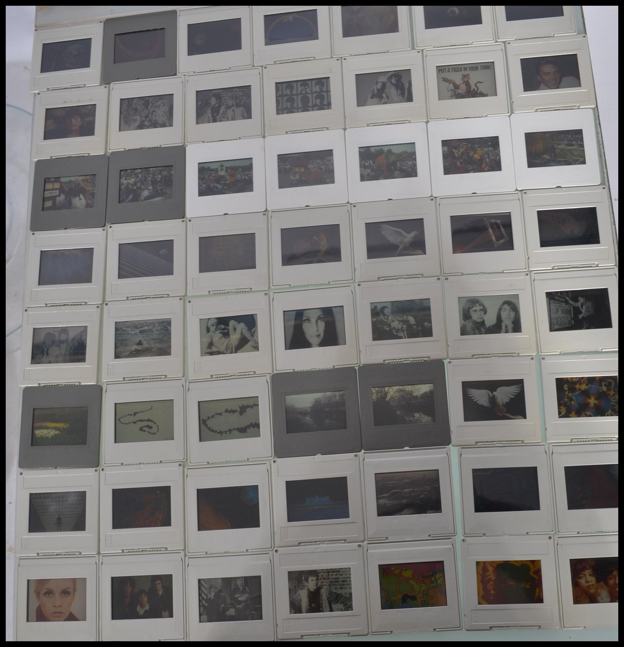 A large collection of 35mm colour transparency slides held within three plastic slide carousels - Image 2 of 11