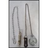 A vintage 20th century WW2 Second World War military Services pocket watch along with two vintage