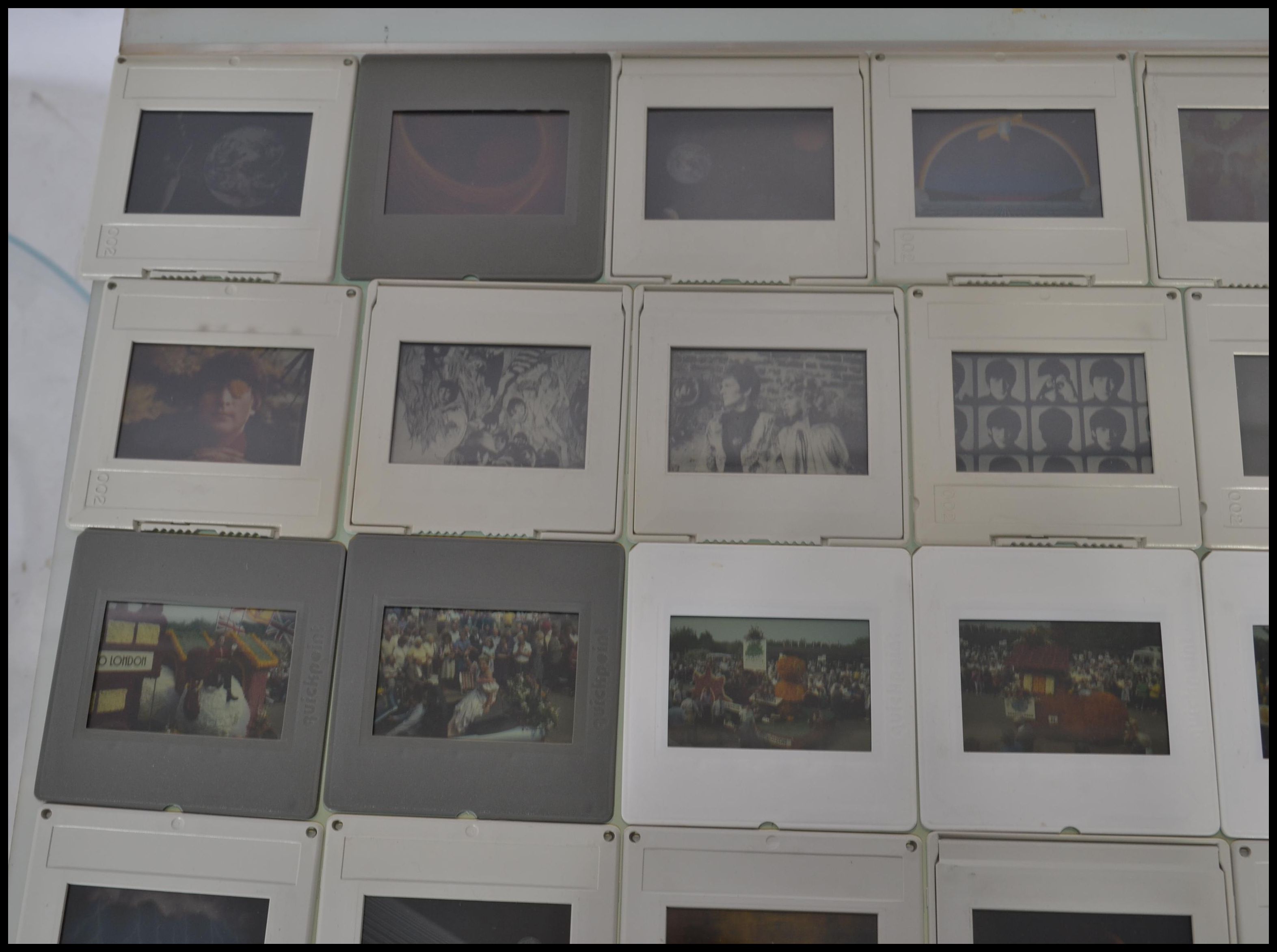 A large collection of 35mm colour transparency slides held within three plastic slide carousels - Image 8 of 11