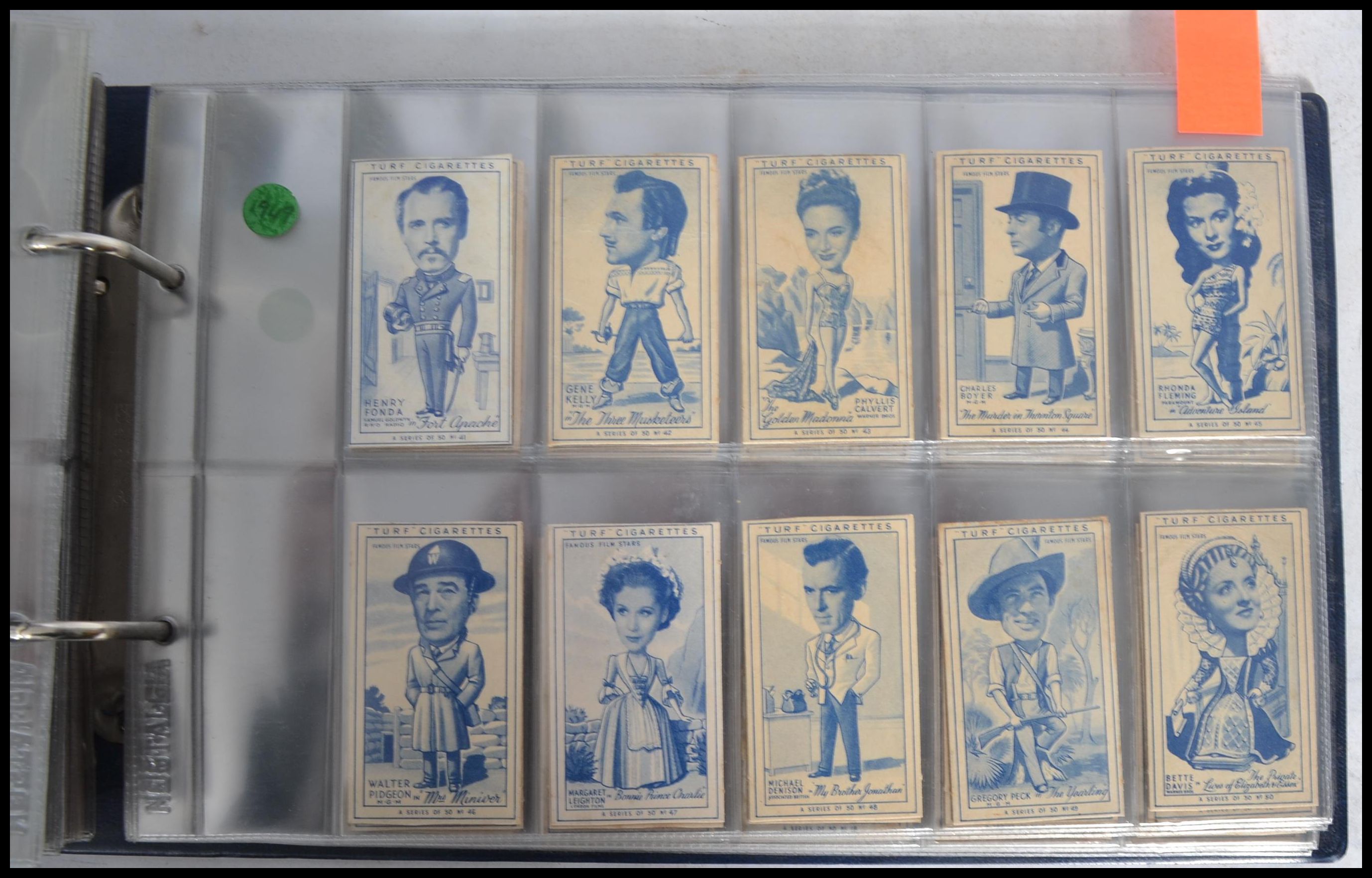 Cigarette cards; two albums of cigarette cards, all appearing to be full / complete sets. To