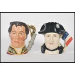 Two Royal Doulton Character jugs a large two faced  Napoleon and Josephine D6750 from the Star