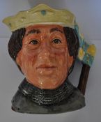 A Royal Doulton character jug Henry V D6671 colourway yellow and blue crown.