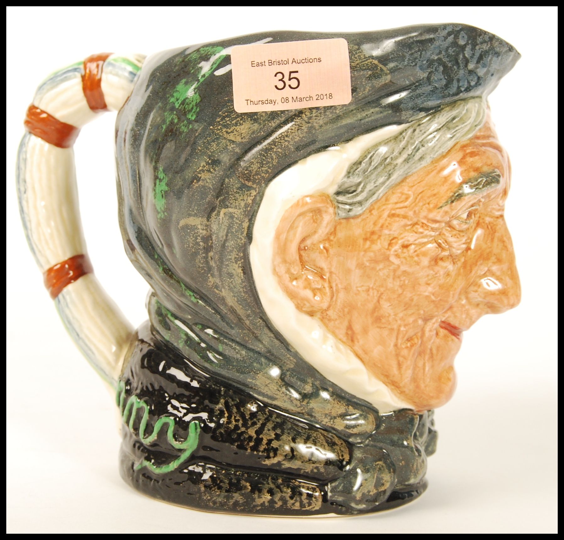 A Royal Doulton character jug entitled ' Toothless Granny '. Doulton designer Harry Fenton 1935 - - Image 2 of 5