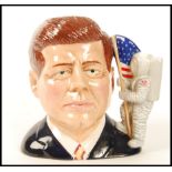 A Royal Doulton large character jug - John F Kennedy, D7246 269 / 1000. Limited run for Pascoe.