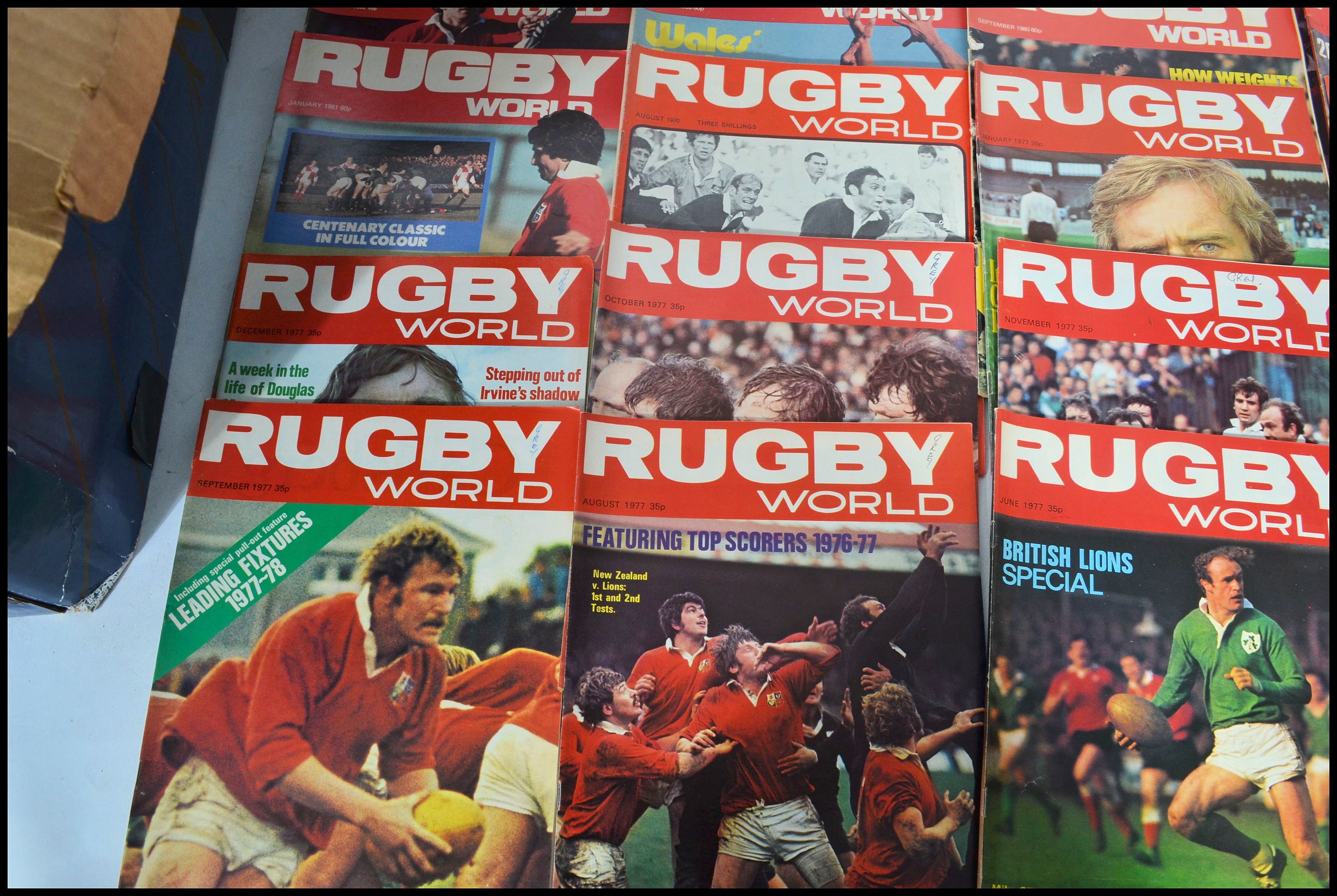 A collection of vintage / retro Rugby World magazines dating from 1970 running throughout the 70's - Image 5 of 6