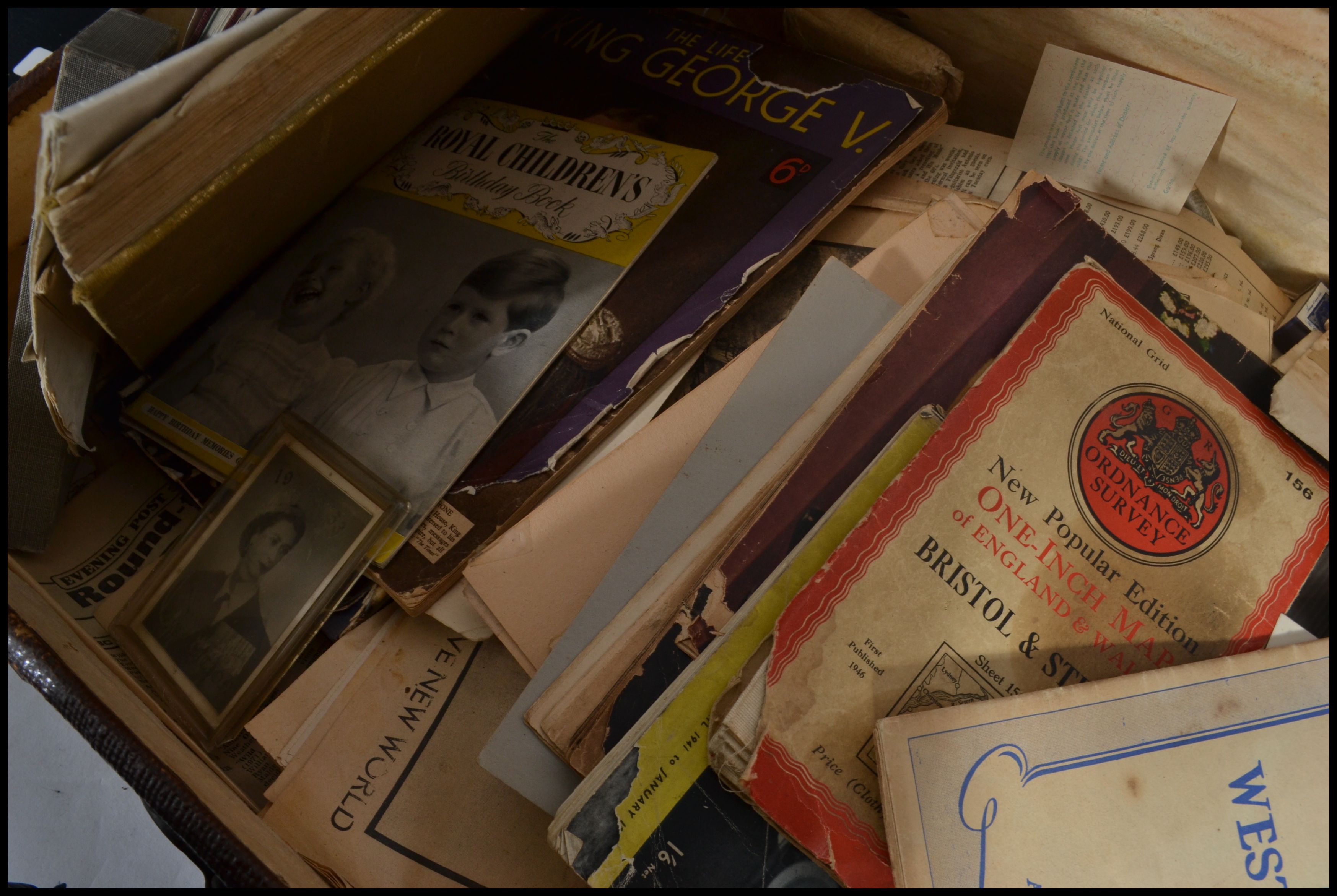 A large collection of ephemera held within a vintage suitcase to include licenses , photographs , - Image 8 of 10