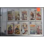 Cigarette cards; three albums of cigarette cards, all appearing to be full / complete sets. To
