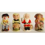 A group of four Royal Doulton limited edition character Toby Jugs The Clown D6935 1047/3000 , The