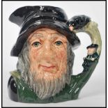 A Royal Doulton Large Size Character Jug Rip Van Winkle D6785 Special Colourway Limited Edition /