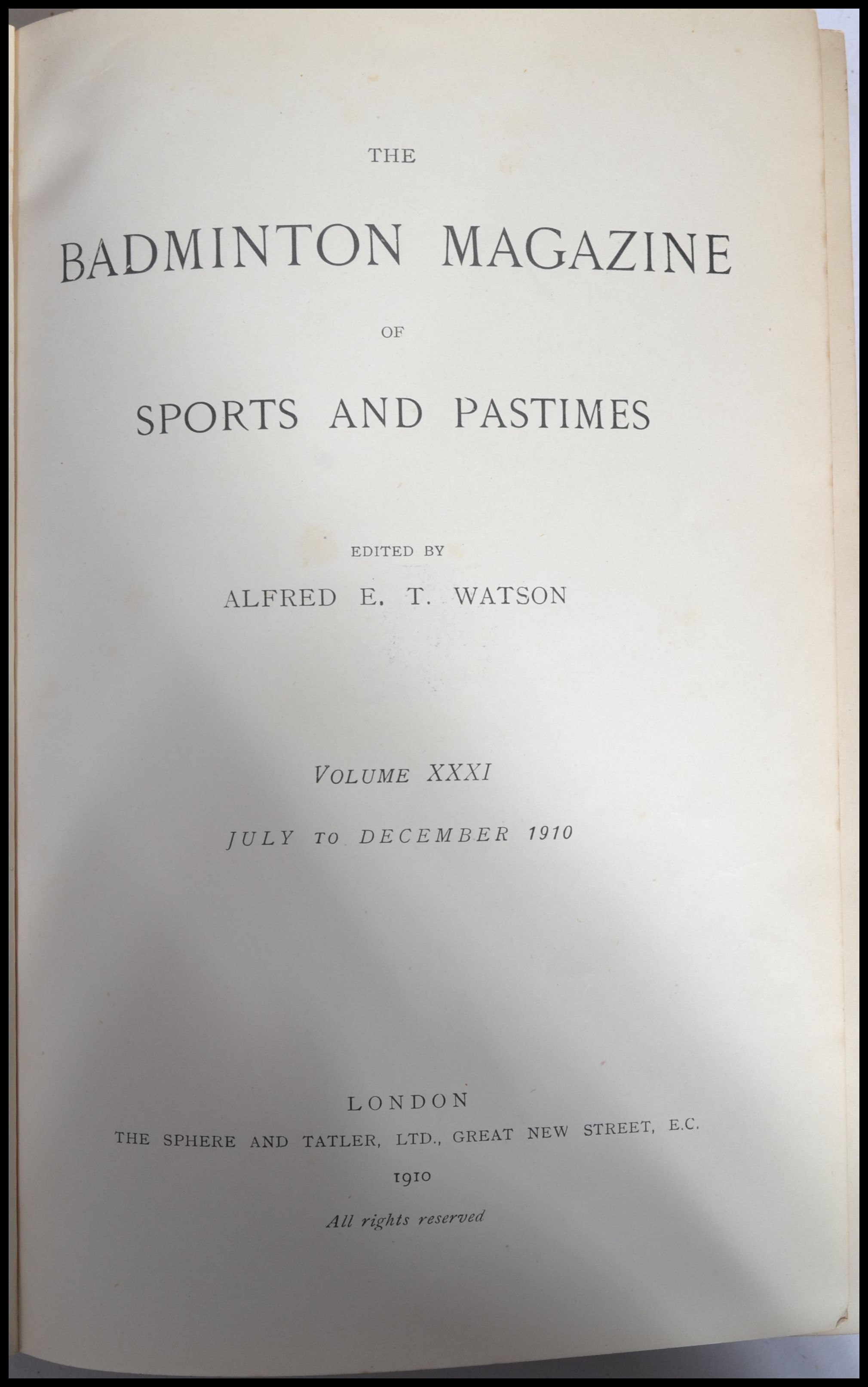 The Badminton Magazine; Sports & Pastimes. Edwardian books / publications. Large quantity of - Image 10 of 13