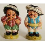 A pair of Royal Doulton character Toby Jugs Mansion House Dwarf Father and Son D7134 and D7135 184