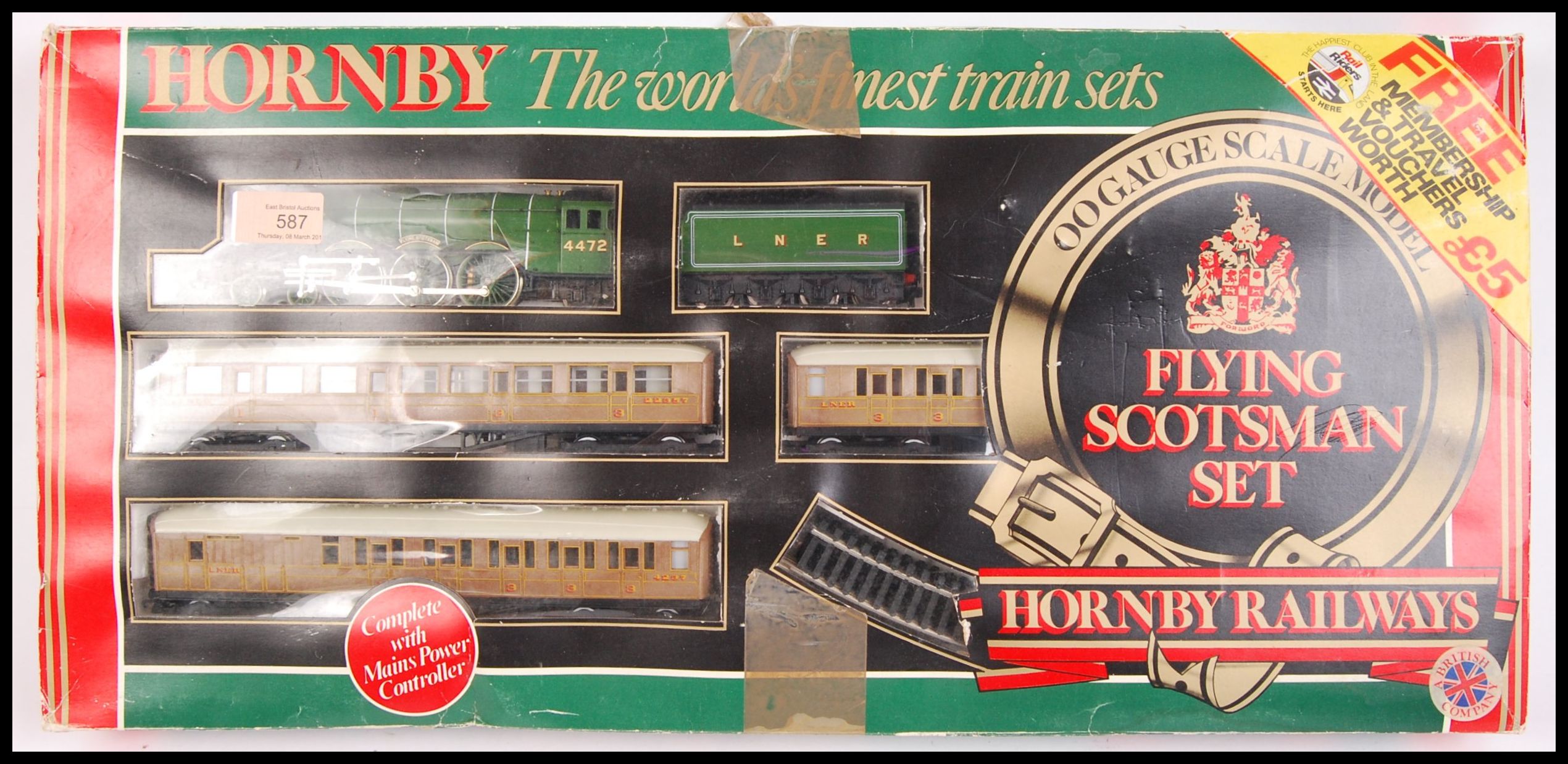 HORNBY R548 FLYING SCOTSMAN RAILWAY TRAIN SET