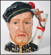 A Royal Doulton Prince Philip of Spain colourway character jug having gilt details with Doulton