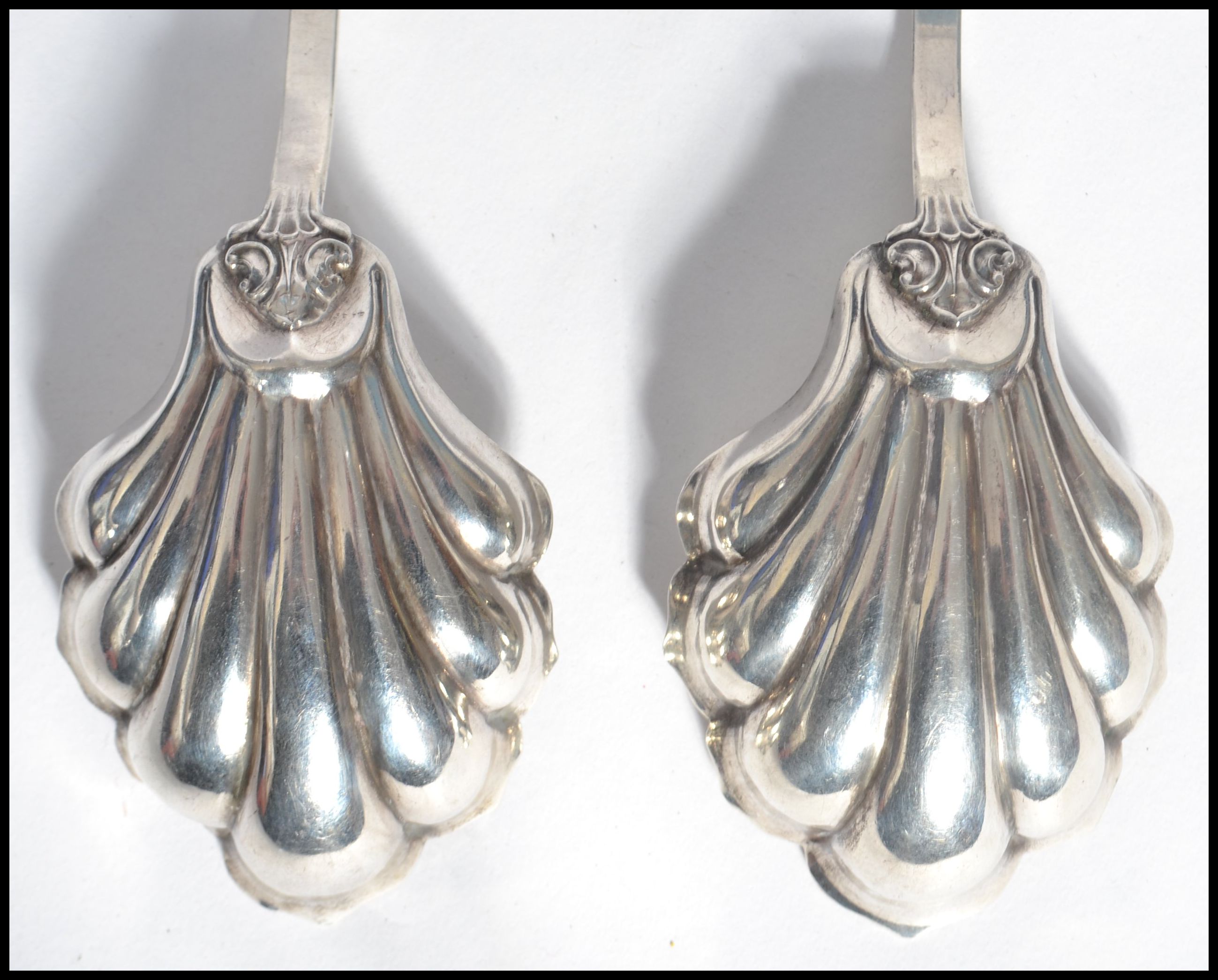A pair of American silver 13/16 purity serving spo - Image 4 of 5