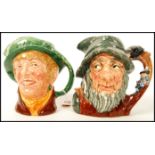 Two Royal Doulton character jugs to include Arriet , Rip Van Winkle D6438  Note; from an extensive