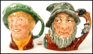 Two Royal Doulton character jugs to include Arriet , Rip Van Winkle D6438  Note; from an extensive