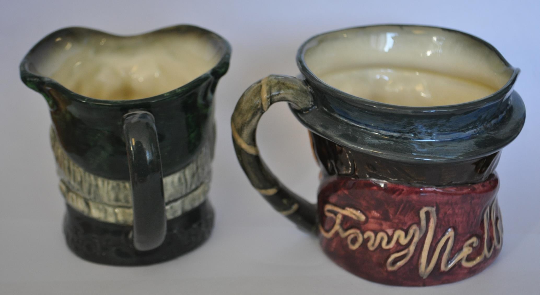 A pair of Royal Doulton Medium character jugs with Bentalls stamps 1935 Jubilee year. Parson Brown - Image 2 of 3