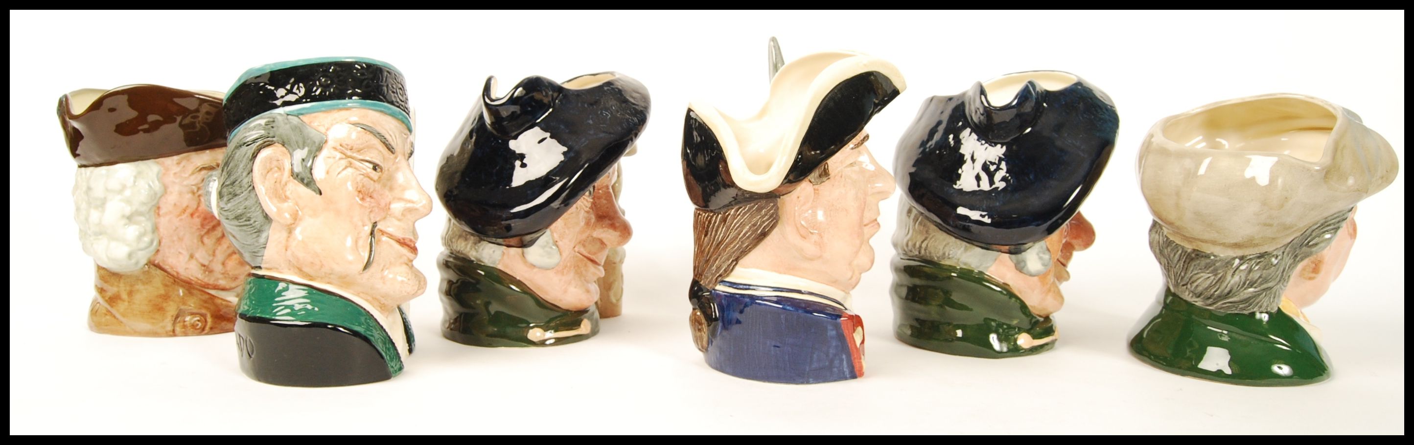 A group of six Royal Doulton character jugs to include Sam Johnson , Tam O Shanter D6632 two - Image 2 of 6