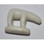 A Buller miniature figurine of a polar bare. Marks to base. Unusual piece