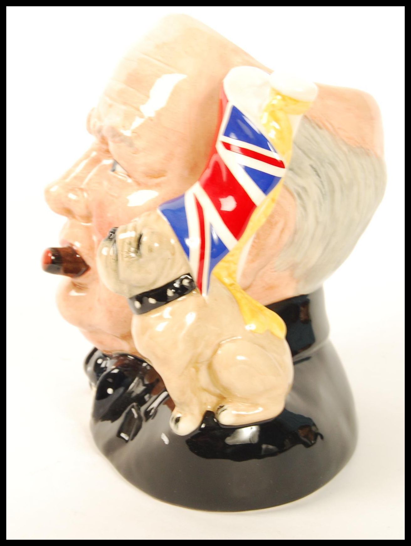 Royal Doulton Character Jug - Large, Character Jug of The Year 1992 ' Winston Churchill ' Bulldog - Image 3 of 11