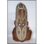 A vintage 20th century Mwai Mash tribal mask from the Tmbunam people middle Septik river area,