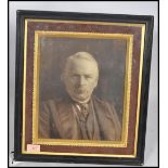 A fantastic Edwardian large portrait photograph of Prime Minister David Lloyd George. The photograph