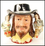 A Royal Doulton Large Two Handled Character Jug King Charles I D6917, limited edition with