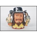 A Royal Doulton Large Two Handled Character Jug King Charles I D6917, limited edition with