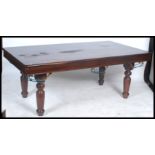 A good modern snooker table  - dining table combination in oak having a large table top cover