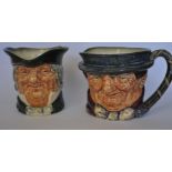 A pair of Royal Doulton Medium character jugs with Bentalls stamps 1935 Jubilee year. Parson Brown