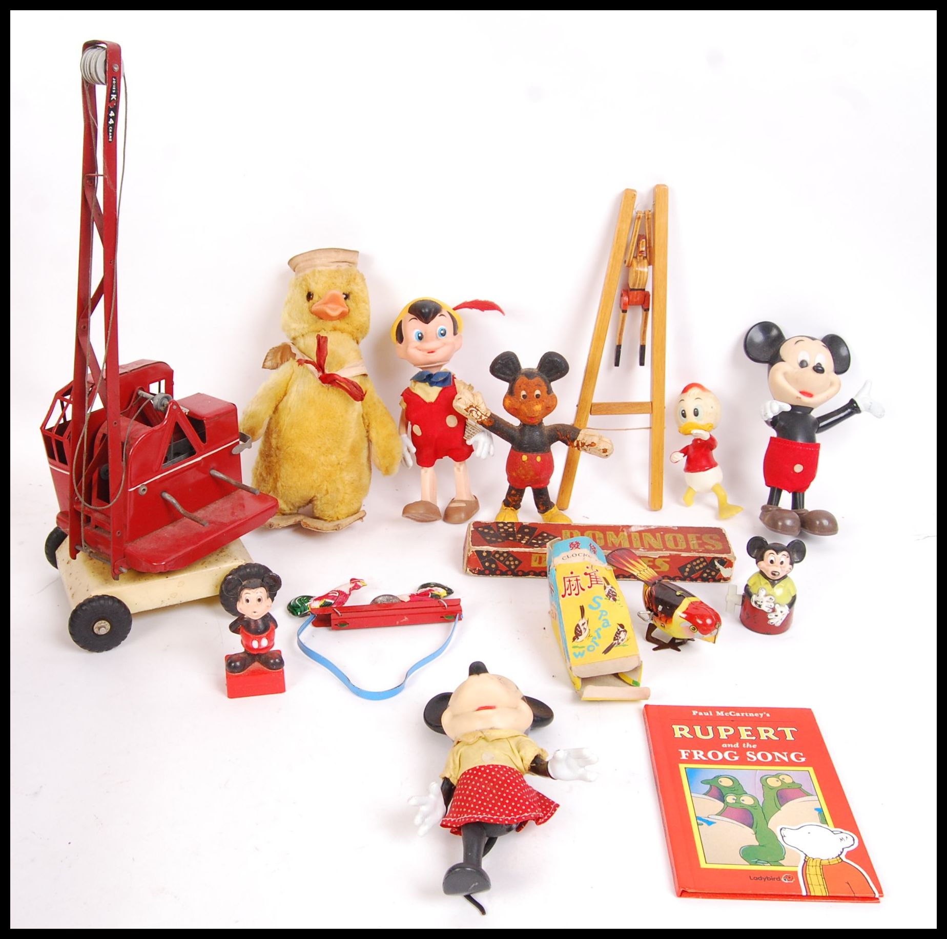 ASSORTED VINTAGE DISNEY & OTHER TOYS