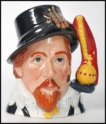 A Royal Doulton large character jug King James I D7181 limited edition with certificate 0969/1000.