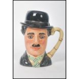 A Royal Doulton Character Jug : Charlie Chaplin D6949 limited edition of 5000 numbered 517. Measures