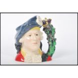 A rare Royal Doulton prototype character jug of Bonnie Prince Charlie. Original Sample stamp