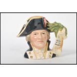 A Royal Doulton large character jug Captain Bligh D6967 with certificate and box. Character Jug Of