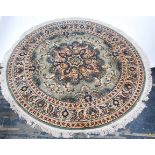 A 20th century Bidjar Persian / Iranian carpet rug of circular form. The rug decorated with