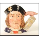 A Royal Doulton large character jug Richard III D7099 limited edition with certificate 496/1500.