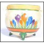 Clarice Cliff A Bizarre by Clarice Cliff Newport Pottery ' Crocus ' pattern in the form of a