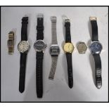 A group of vintage watches to include a Fond Acier (stainless steel) vintage art deco wrist