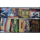 Rock Vinyl - A collection of vinyl long play LP record albums of mainly a Rock ? Heavy Metal genre