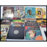 A collection of vinyl long play LP record albums dating from the 1970's to include Stevie Wonder,