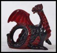 A Royal Doulton Flambé figure " Dragon " HN3552 made exclusively for the Collectors Club, modelled