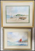 David N. Reed ( Bristol Savages)  2 Watercolour paintings being, signed, framed and glazed to