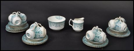 An early 20th century Victorian / Edwardian bone China tea service by Royal Albert in the Eton