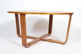 A mid century /1960's retro coffee occasional table by Ulferts Sweden. A large circular table with